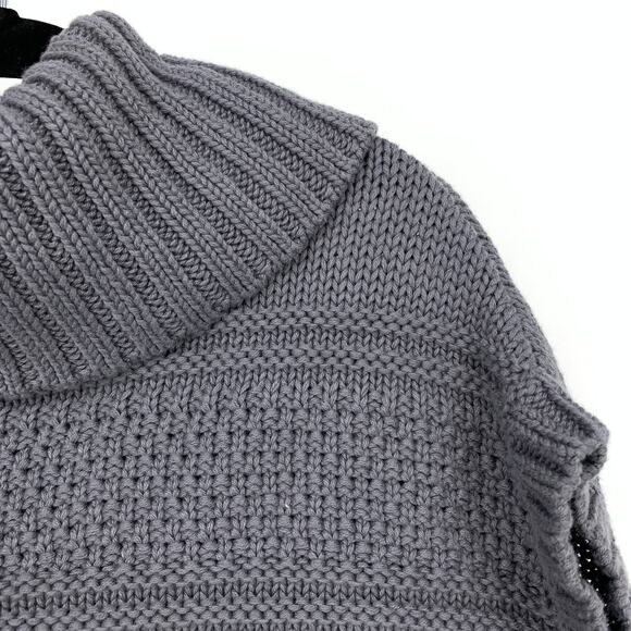 Old Navy Poncho Cowl Neck Girls Size 3T Gray Pullover NEW - Picture 3 of 7